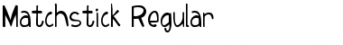 Matchstick Regular Font