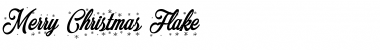 Merry Christmas Flake Font