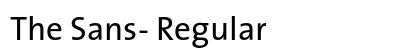 The Sans- Regular preview