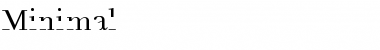 Minimal Font