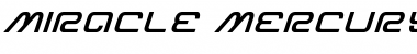 Miracle Mercury Semi-Bold Expanded Italic Font
