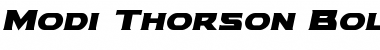 Modi Thorson Bold Italic Font