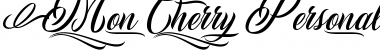 Mon Cherry Personal Use Font
