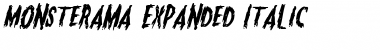 Monsterama Expanded Italic Font
