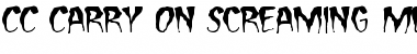 CC Carry On Screaming Font