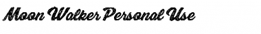 Moon Walker Personal Use Font