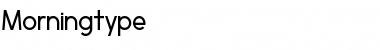 Morningtype Regular Font Morningtype Regular Font