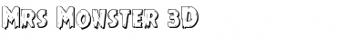 Mrs. Monster 3D Font