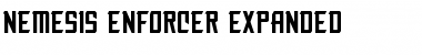 Nemesis Enforcer Expanded Font