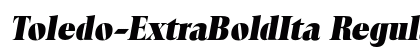 Toledo-ExtraBoldIta Regular preview