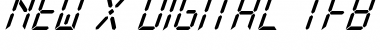 New X Digital tfb Italic Font