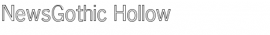 NewsGothic Hollow Regular Font