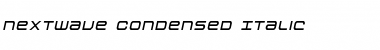 Nextwave Condensed Italic Font