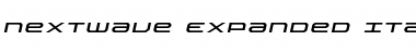 Nextwave Expanded Italic Font