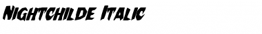 Nightchilde Italic Font