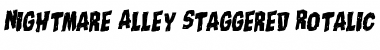 Download Nightmare Alley Staggered Rotalic Font Download Nightmare Alley Staggered Rotalic Font