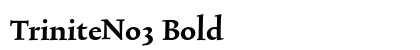 TriniteNo3 Bold preview