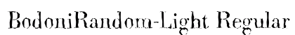 BodoniRandom-Light Regular preview