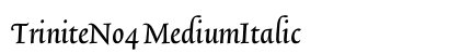 TriniteNo4 MediumItalic preview