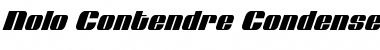 Nolo Contendre Condensed Italic Font