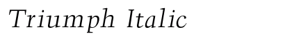 Triumph Italic Preview