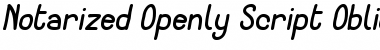 Download Notarized Openly Script Oblique Font