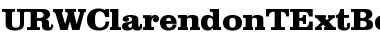 URWClarendonTExtBolExtWid Font