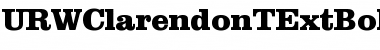 URWClarendonTExtBolWid Font