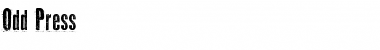 Download Odd Press Font Download Odd Press Font