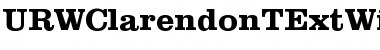 URWClarendonTExtWid Font