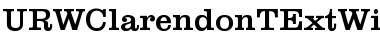 URWClarendonTExtWid Regular Font