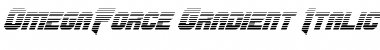OmegaForce Gradient Italic Font