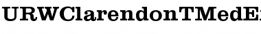 URWClarendonTMedExtWid Font