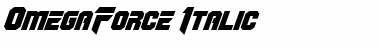 Download OmegaForce Italic Font