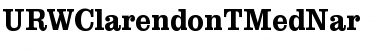 URWClarendonTMedNar Font