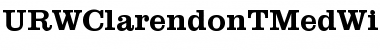 URWClarendonTMedWid Font