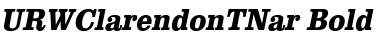 URWClarendonTNar Bold Oblique Font