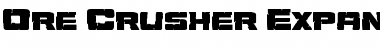 Ore Crusher Expanded Font