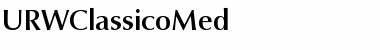 URWClassicoMed Font