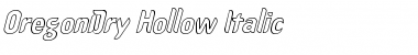 Download OregonDry Hollow Italic Font