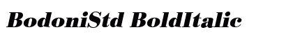 BodoniStd BoldItalic Preview