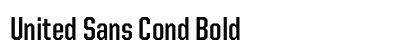 United Sans Cond Bold preview