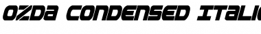 Ozda Condensed Italic Font