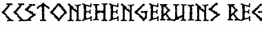 Download CCStonehengeRuins Font