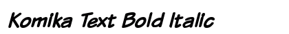 Komika Text Bold Italic Preview