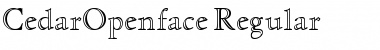 CedarOpenface Font