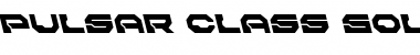 Download Pulsar Class Solid Leftalic Font