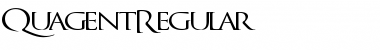 Download QuagentRegular Font