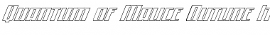Quantum of Malice Outline Italic Italic Font