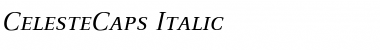CelesteCaps Italic Font
